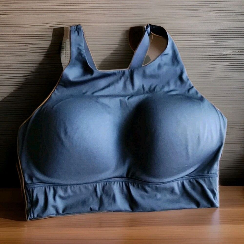 Victoria's Secret On Point Black Sports Bra Racerback Wire Free Sz 38D